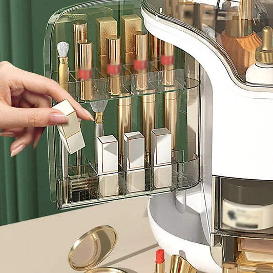 Cosmetic Storage Box - Large Capacity Desktop Makeup Organizer Storage